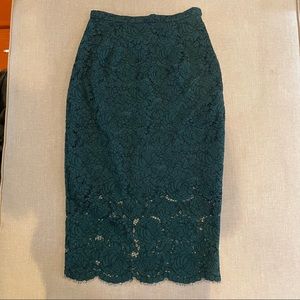 H&M lace pencil skirt